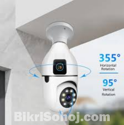 Champion Double Lens PTZ Bulb Wifi IP Camera